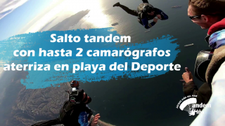 Saltos de paracaidismo en viña para pasajeros de 13 años en adelante, hasta 100kg. aterrizando en Playa del Deporte, Viña del Mar, Chile - Skydive Viña